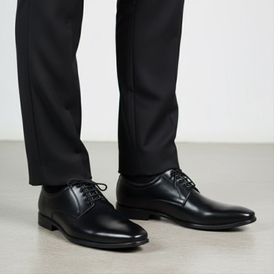 Classic Derby Shoes - Black