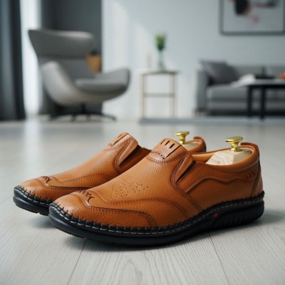 Genuine Leather Premium Sacchi Casual Shoes - Mustard