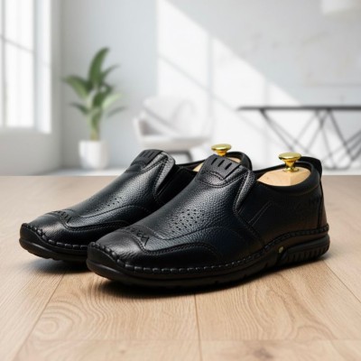 Genuine Leather Premium Sacchi Casual Shoes - Black