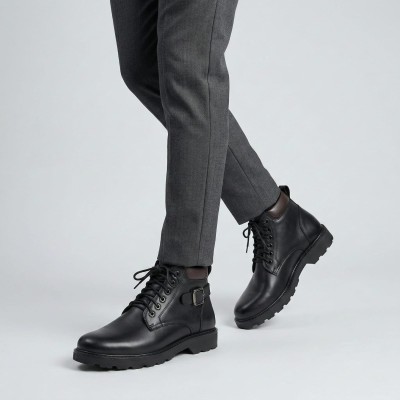 Men’s Premium Bocklaced Boot - Black