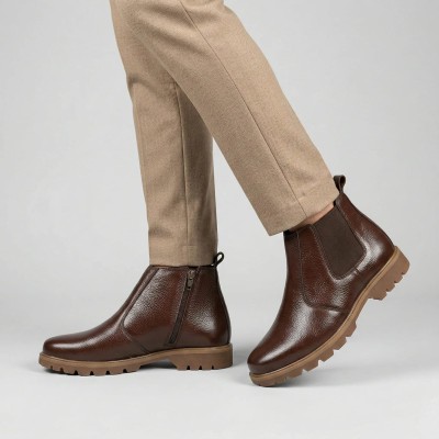Premium Low Chelsea Boot - Chocolate