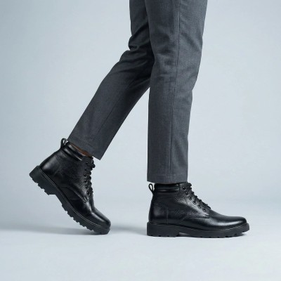 Men’s Premium Lace-Up Boot - Black